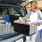 Caixa Dobrável Para Organizar Porta Malas Carro 62l Azul 3u