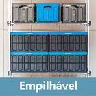 Caixa Dobrável Para Organizar Porta Malas Carro 62l Azul 3u