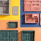 Caixa Organizadora Dobrável de Plástico Cinza Retangular 6,5L 20,3x12x30,4cm Oikos