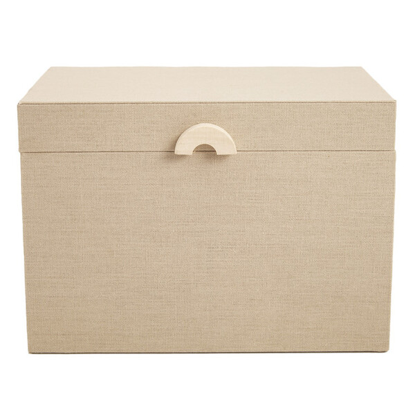 Caixa Em Mdf Com Revestimento Em Linho