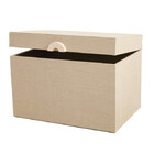 Caixa Em Mdf Com Revestimento Em Linho