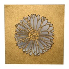 Caixa Em Mdf Com Tampa Trabalhada A Laser Gérbera Cru C 16x16