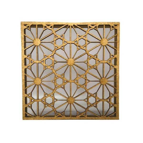 Caixa Em Mdf Com Tampa Trabalhada A Laser Margarida Cru A 8x8