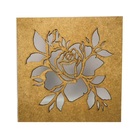 Caixa Em Mdf Com Tampa Trabalhada A Laser Rosa Única Cru D 20