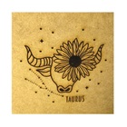 Caixa Em Mdf Horóscopo Touro Cru 21x21x8cm - Decorss