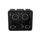 Caixa Embutir para Alvenaria 4X4 Preta