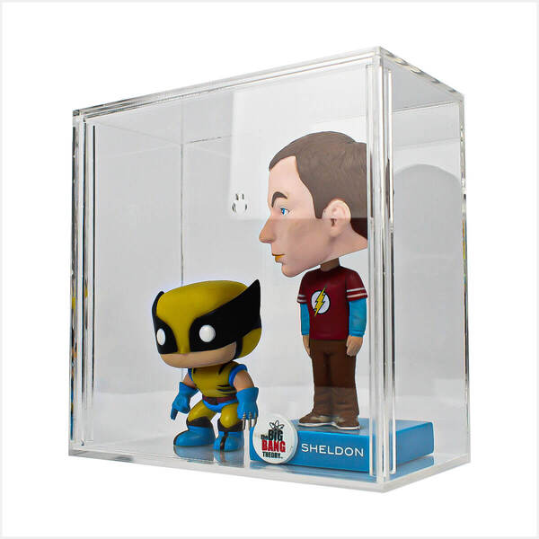 Caixa Expositora Acrílico De Mesa Ou Parede 20x20x10 E Tampa