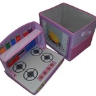 Caixa Fogãozinho Cozinha Infantil Porta Brinquedos Organibox