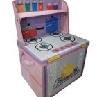 Caixa Fogãozinho Cozinha Infantil Porta Brinquedos Organibox