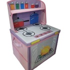 Caixa Fogãozinho Cozinha Infantil Porta Brinquedos Organibox