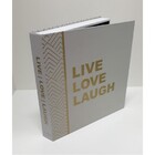 Caixa Livro Decorativa Book Box Live Love Laugh 31x30cm Goods