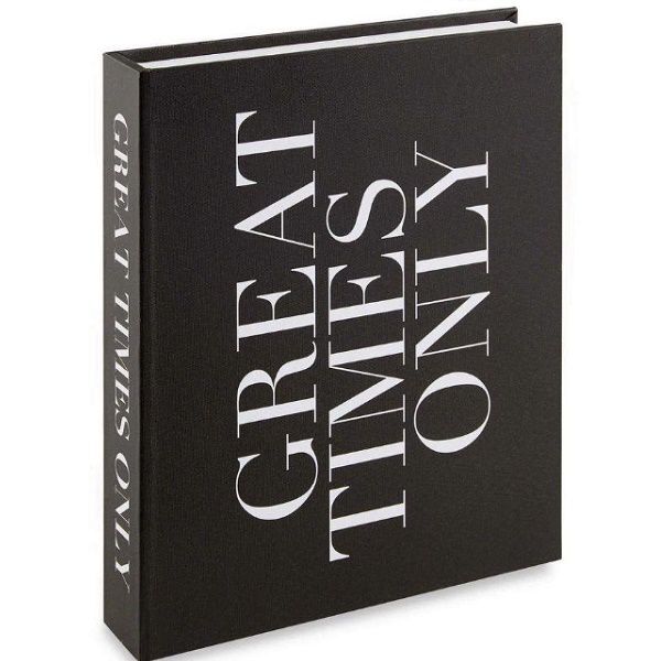 Caixa Livro Decorativa Em Mdf Preto Mart 11709