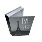 Caixa Livro Fake Decoração Com Tampa Que Abre Tema Paris