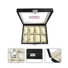 Caixa Maleta Para 8 Relogios Estojo Caixa Porta Relogio Organ