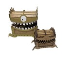 Caixa Mdf 3d Formato: Baú Monstro Pequeno