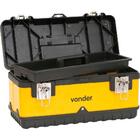 Caixa Metálica Para Ferramentas Baú 380x160x180mm Com Bandej