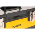 Caixa Metálica Para Ferramentas Baú 380x160x180mm Com Bandej