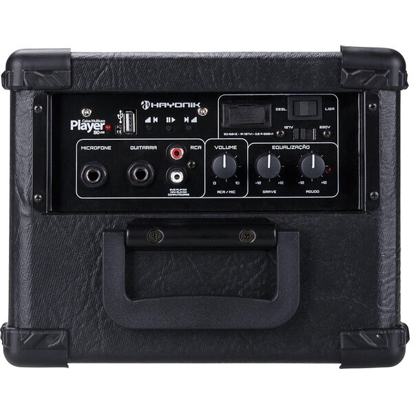 Caixa Multiuso 20w Usb Player 80 Preta Hayonik