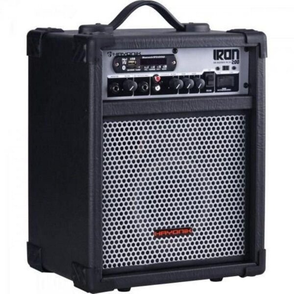Caixa Multiuso 30w Bluetooth/usb/sd/fm Iron 200 Preta Hayonik