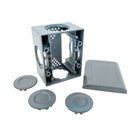 Caixa Multiuso 40x70x40mm Retangular Lizflex + Tampa Cega Cinza Tramontina