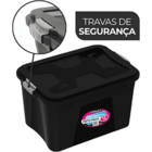 Caixa Multiuso Armazenamento Organizadora 56 Litros C/ Tampa