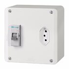 Caixa Multiuso Eletromar Externa Com Disjuntor De 25a  E Toma