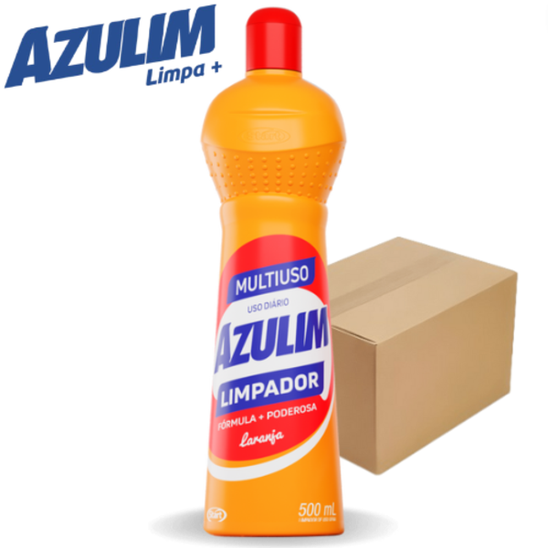 Caixa Multiuso Perfumado Laranja Azulim 500ml Atacado C/12 Un