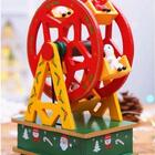 Caixa Musical Roda Gigante Decoração De Natal 21x13cm