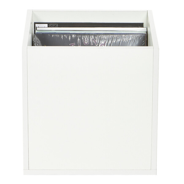 Caixa Nicho Para Disco De Vinil Record Box White