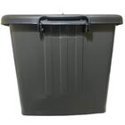 Caixa Organizador Container Rodas Trava 54 5 L Cinza Plasnew