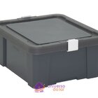 Caixa Organizadora 17l Grafite Basic Tramontina