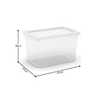 Caixa Organizadora 29 Litros Omni Box Curver Transparente Ket