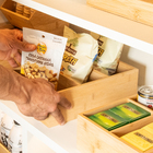 Caixa Organizadora 3 Seções Bambu Keep 5L 9x20x30cm OU