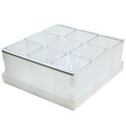 Caixa Organizadora 9 Divisórias - Dello - Cristal