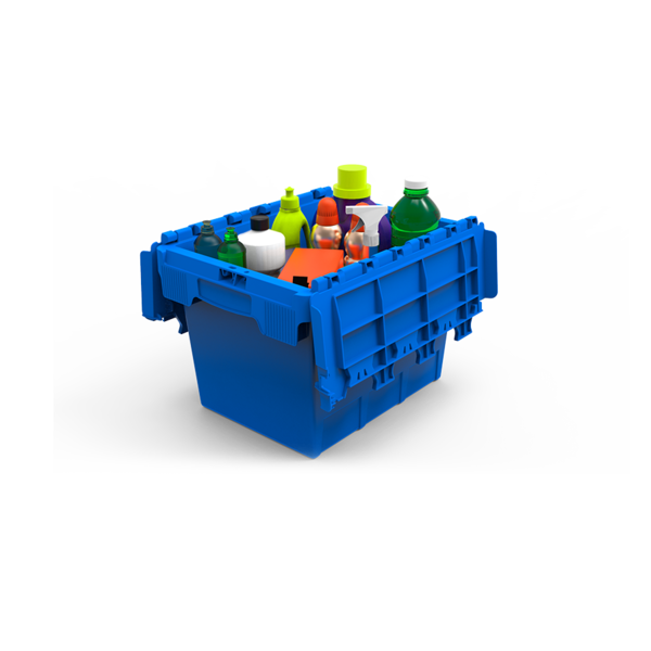 Caixa Organizadora Alc 20l - 400x300x280 Mm  Azul Claro