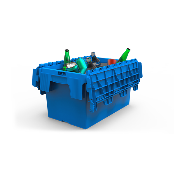 Caixa Organizadora Alc 30l - 500x300x280 Mm  Azul Claro