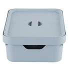 Caixa Organizadora Azul Glacial Plástico 13x27,5x36,5cm Nordi OU