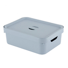 Caixa Organizadora Azul Glacial Plástico 13x27,5x36,5cm Nordi OU