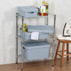 Caixa Organizadora Azul Glacial Plástico 13x27,5x36,5cm Nordi OU