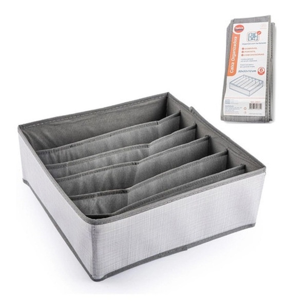 Caixa Organizadora C/ 6 Divisorias 32x32x12cm D0577 Dolce Home