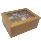 Caixa Organizadora Chás Porta Sachês De Chá Bambu Cozinha