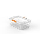 Caixa Organizadora Com Tampa Em Plastico 40 Litros Transparen