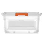 Caixa Organizadora Com Tampa Em Plastico 60 Litros Transparen
