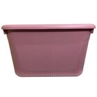 Caixa Organizadora Container 80 Trava/roda Plasnorthon - Rosa