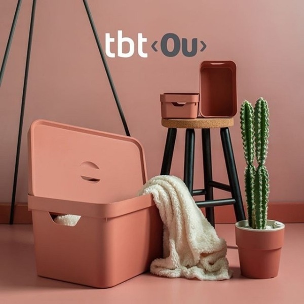 Caixa Organizadora Cube M Com Tampa 18l Branco - Ou