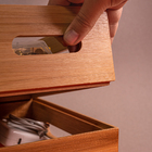 Caixa Organizadora de Bambu Empilhável 32x23,5x9 cm Oikos