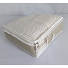 Caixa Organizadora De Enxoval Tam P Nylon Pvc Creme