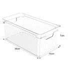 Caixa Organizadora De Geladeira Acrílico 30x15x13cm Multiuso