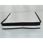 Caixa Organizadora De Lençol Tam Pp Pvc Cristal Pret Luxo