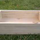 Caixa Organizadora De Madeira 50x30x12 Cm Neonx - Pinus